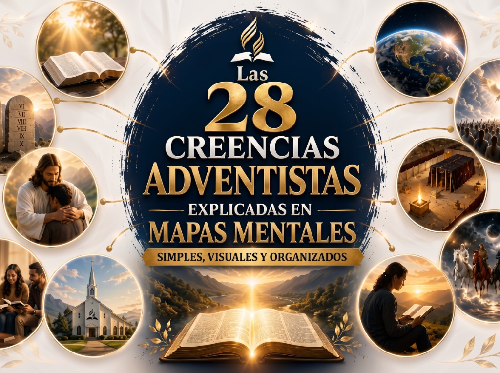 Las 28 Creencias Adventistas Explicadas en Mapas Mentales